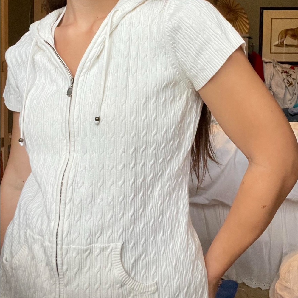 Zip Up T-Shirt Hoodie